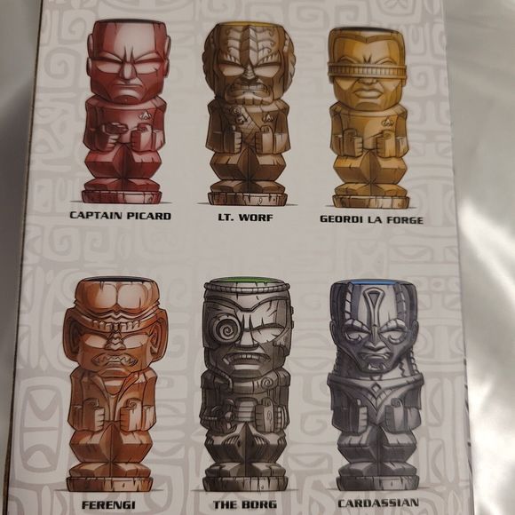 Geeki Tiki BeeLine Star Trek The Next Generation Lt. Worf Ceramic Tiki Mug New - Picture 4 of 7
